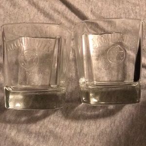 Jack Daniels Licensed Whiskey Glasses - Set of 2